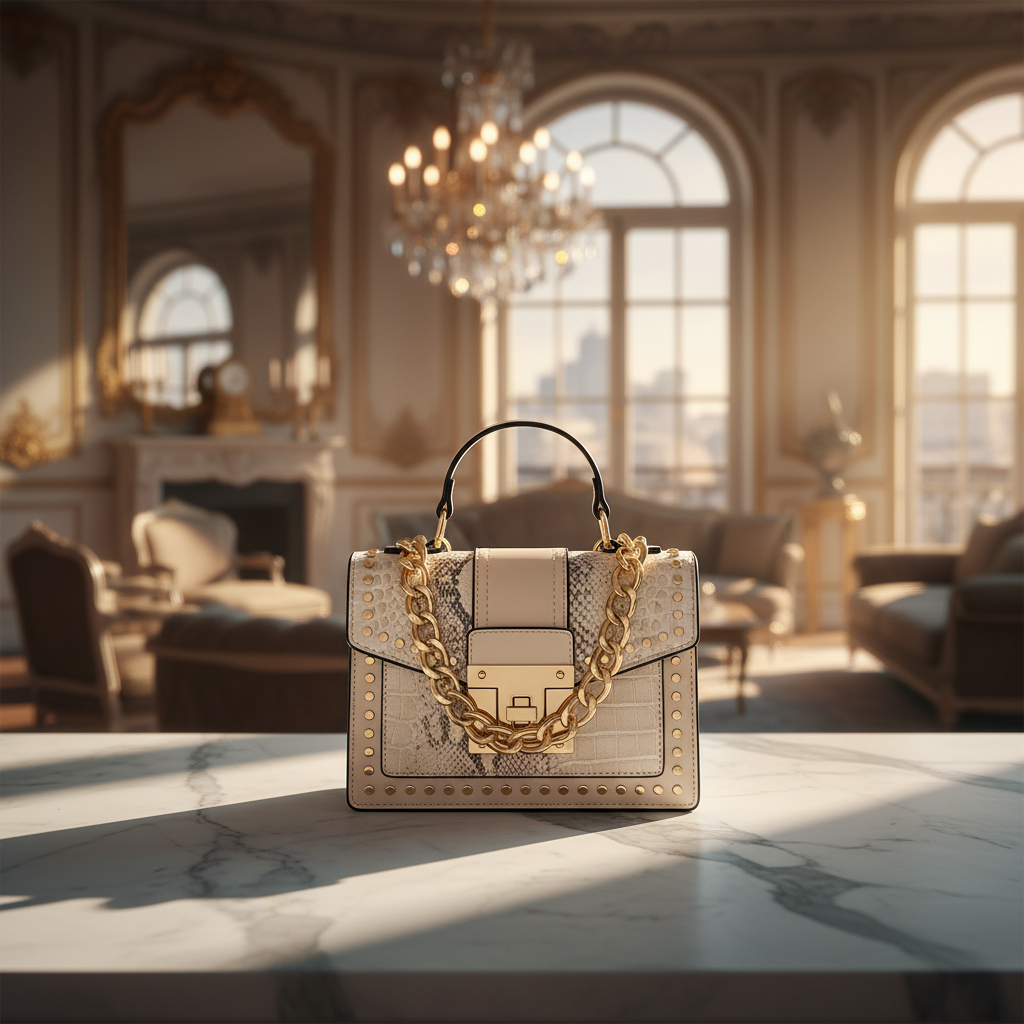 The Isabella Croc Luxe Shoulder Bag – Luxury Editorial